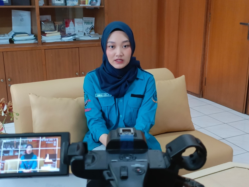 Sabrina Amelia Putri Kurniadi Ketua Senat Mahasiswa Fakultas Ilmu Sosial dan Ilmu Politik (FISIP) Universitas Widyatama untuk masa bakti 2024-2025
